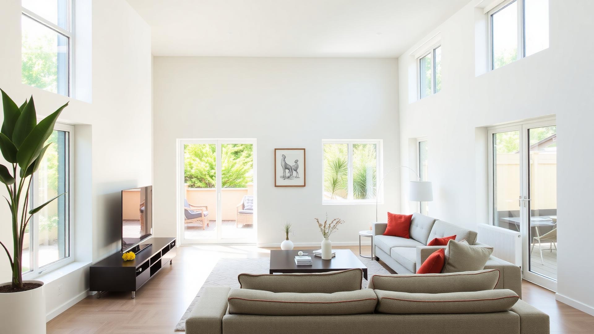 Bright, clean home interior